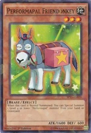 Performapal Friendonkey (Shatterfoil) (SP15-EN026) - Star Pack ARC-V 1st Edition - Premium Yugioh Single from Konami - Just $0.25! Shop now at Game Crave Tournament Store