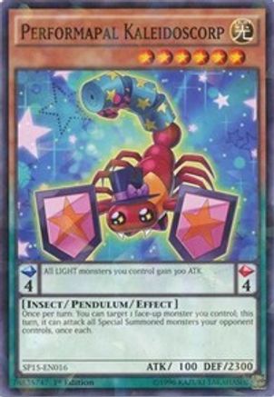 Performapal Kaleidoscorp (Shatterfoil) (SP15-EN016) - Star Pack ARC-V 1st Edition - Premium Yugioh Single from Konami - Just $0.25! Shop now at Game Crave Tournament Store