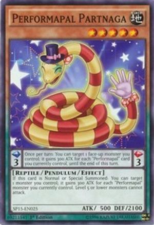 Performapal Partnaga (SP15-EN025) - Star Pack ARC-V 1st Edition - Premium Yugioh Single from Konami - Just $0.25! Shop now at Game Crave Tournament Store
