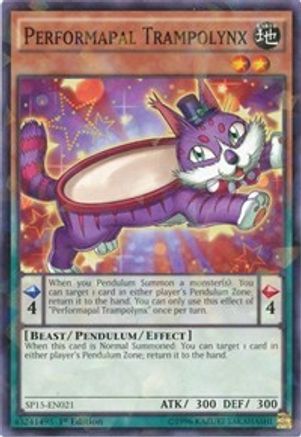 Performapal Trampolynx (Shatterfoil) (SP15-EN021) - Star Pack ARC-V 1st Edition - Premium Yugioh Single from Konami - Just $0.19! Shop now at Game Crave Tournament Store