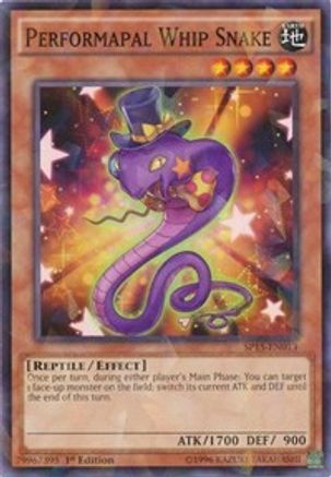 Performapal Whip Snake (Shatterfoil) (SP15-EN013) - Star Pack ARC-V 1st Edition - Premium Yugioh Single from Konami - Just $0.32! Shop now at Game Crave Tournament Store