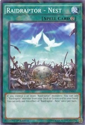 Raidraptor - Nest (Shatterfoil) (SP15-EN045) - Star Pack ARC-V 1st Edition - Premium Yugioh Single from Konami - Just $2.44! Shop now at Game Crave Tournament Store