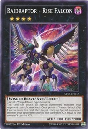Raidraptor - Rise Falcon (SP15-EN037) - Star Pack ARC-V 1st Edition - Premium Yugioh Single from Konami - Just $0.26! Shop now at Game Crave Tournament Store