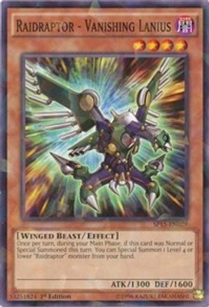 Raidraptor - Vanishing Lanius (Shatterfoil) (SP15-EN029) - Star Pack ARC-V 1st Edition - Premium Yugioh Single from Konami - Just $4.33! Shop now at Game Crave Tournament Store