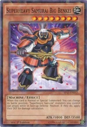 Superheavy Samurai Big Benkei (Shatterfoil) (SP15-EN017) - Star Pack ARC-V 1st Edition - Premium Yugioh Single from Konami - Just $0.72! Shop now at Game Crave Tournament Store