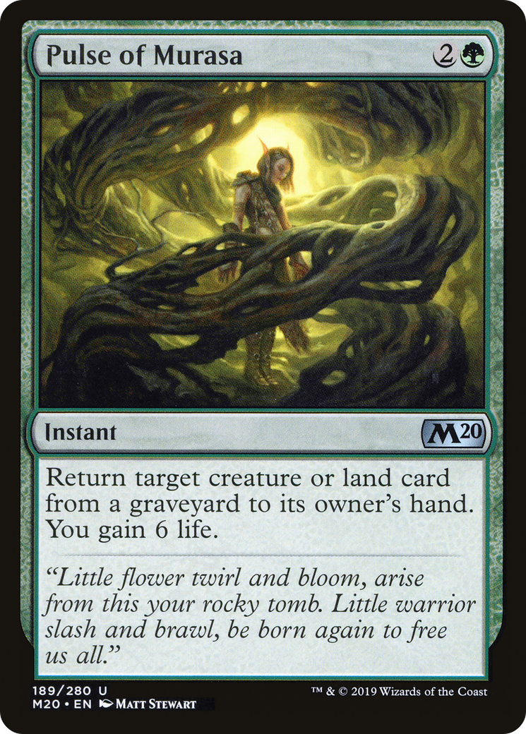 Pulse of Murasa (M20-189) - Core Set 2020 Foil - Premium MTG Single from Wizards of the Coast - Just $0.08! Shop now at Game Crave Tournament Store