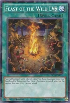 Feast of the Wild LV5 (Shatterfoil) (SP15-EN041) - Star Pack ARC-V 1st Edition - Premium Yugioh Single from Konami - Just $1.22! Shop now at Game Crave Tournament Store