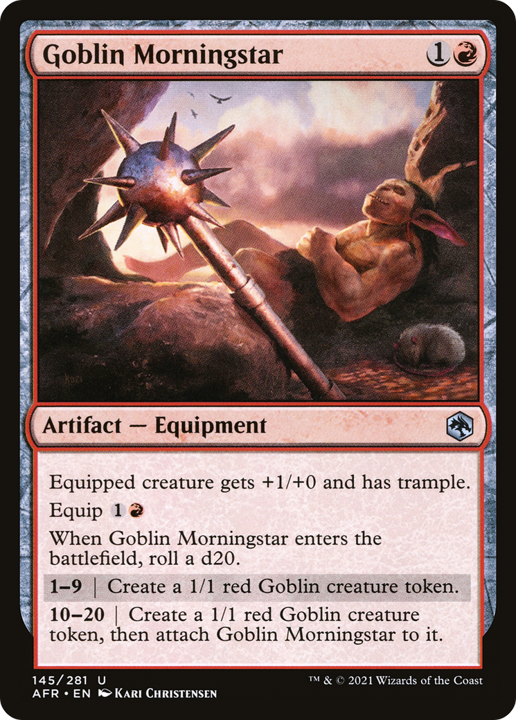 Goblin Morningstar (AFR-145) - Adventures in the Forgotten Realms Foil - Premium MTG Single from Wizards of the Coast - Just $0.18! Shop now at Game Crave Tournament Store