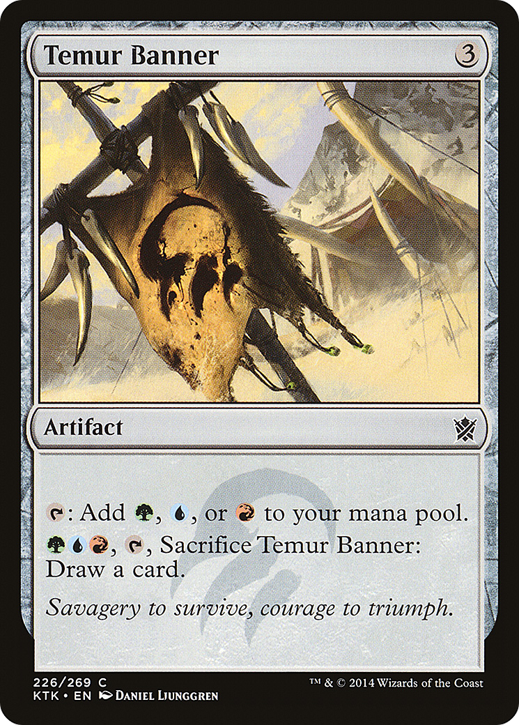 Temur Banner (KTK-226) - Khans of Tarkir - Premium MTG Single from Wizards of the Coast - Just $0.25! Shop now at Game Crave Tournament Store