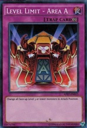 Level Limit - Area A (AP07-EN013) - Astral Pack 7 Unlimited - Premium Yugioh Single from Konami - Just $0.08! Shop now at Game Crave Tournament Store