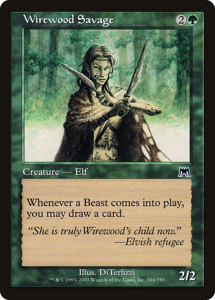 Wirewood Savage (ONS-304) - Onslaught - Premium MTG Single from Wizards of the Coast - Just $0.08! Shop now at Game Crave Tournament Store
