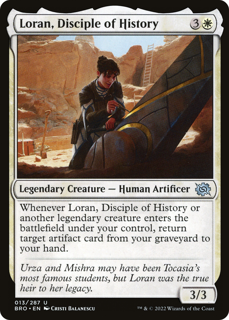 Loran, Disciple of History (BRO-013) - The Brothers' War - Premium MTG Single from Wizards of the Coast - Just $0.21! Shop now at Game Crave Tournament Store