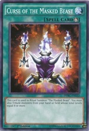 Curse of the Masked Beast (DPBC-EN032) - Duelist Pack: Battle City 1st Edition - Premium Yugioh Single from Konami - Just $0.23! Shop now at Game Crave Tournament Store