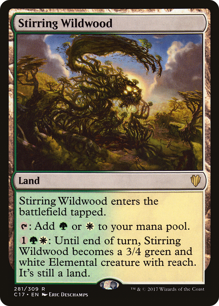 Stirring Wildwood (C17-281) - Commander 2017 - Premium MTG Single from Wizards of the Coast - Just $0.09! Shop now at Game Crave Tournament Store