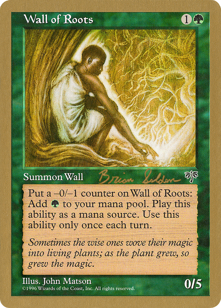 Wall of Roots (WC98-BS253) - World Championship Decks 1998 - Premium MTG Single from Wizards of the Coast - Just $0.21! Shop now at Game Crave Tournament Store