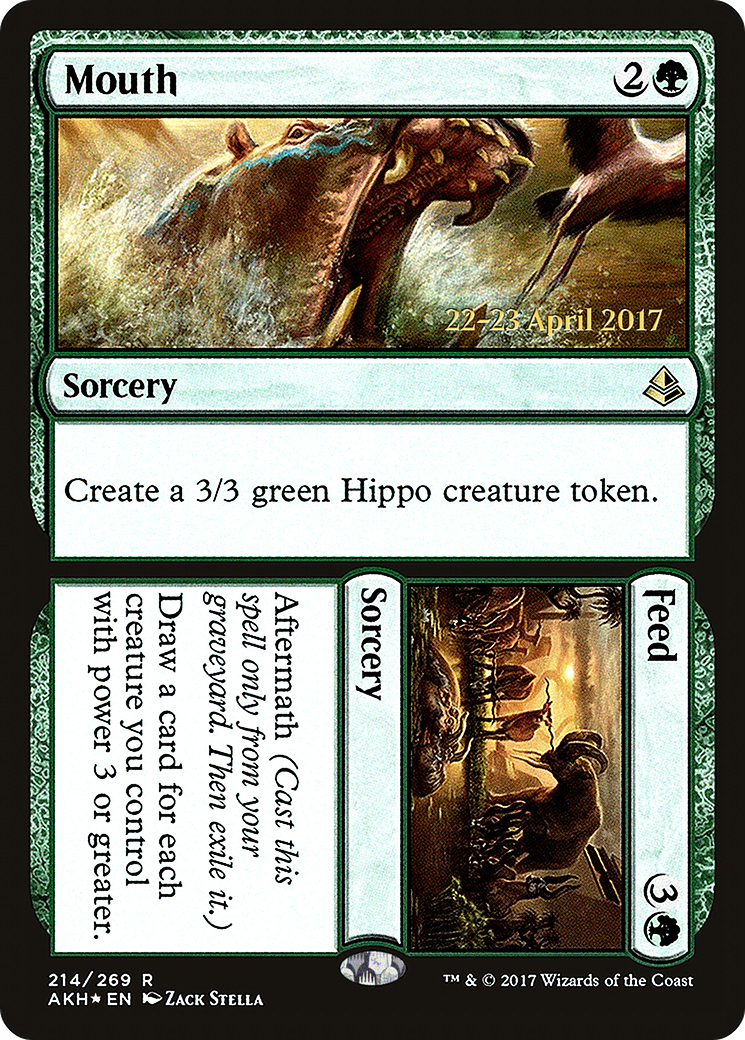 Mouth // Feed (PAKH-214S) - Amonkhet Promos Foil - Premium MTG Single from Wizards of the Coast - Just $0.29! Shop now at Game Crave Tournament Store