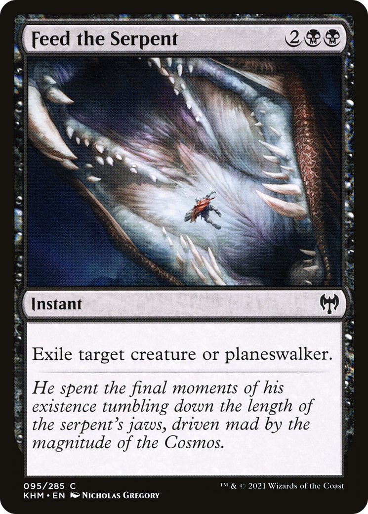 Feed the Serpent (KHM-095) - Kaldheim - Premium MTG Single from Wizards of the Coast - Just $0.21! Shop now at Game Crave Tournament Store