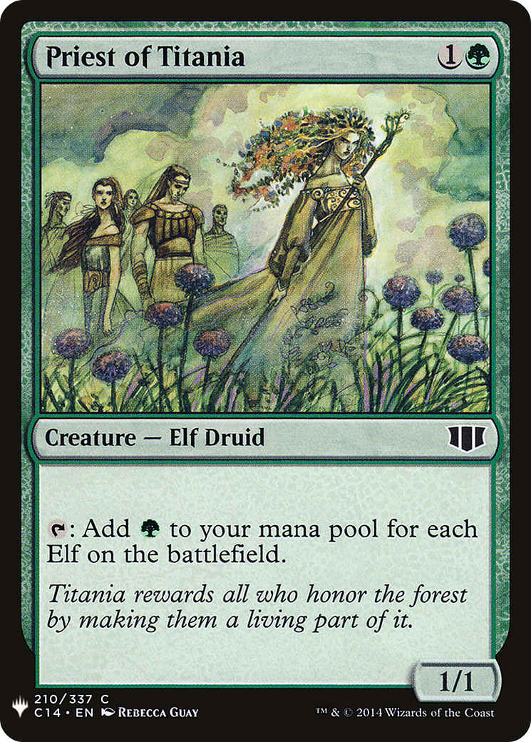Priest of Titania (MB1-1299) - Mystery Booster - Premium MTG Single from Wizards of the Coast - Just $4.87! Shop now at Game Crave Tournament Store