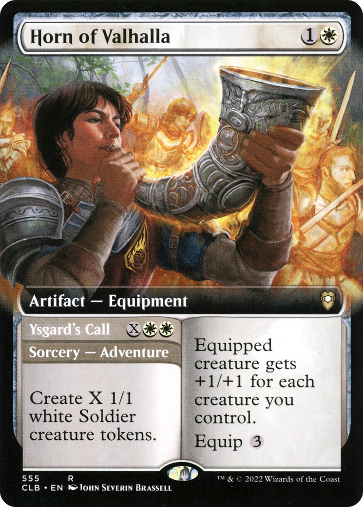 Horn of Valhalla // Ysgard's Call (CLB-555) - Commander Legends: Battle for Baldur's Gate: (Extended Art) - Premium MTG Single from Wizards of the Coast - Just $0.21! Shop now at Game Crave Tournament Store