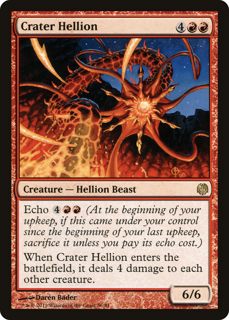 Crater Hellion (DDL-056) - Duel Decks: Heroes vs. Monsters - Premium MTG Single from Wizards of the Coast - Just $0.25! Shop now at Game Crave Tournament Store
