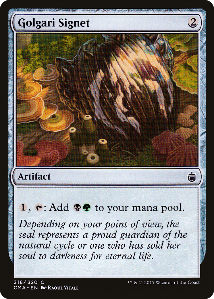 Golgari Signet (CMA-218) - Commander Anthology - Premium MTG Single from Wizards of the Coast - Just $1.47! Shop now at Game Crave Tournament Store