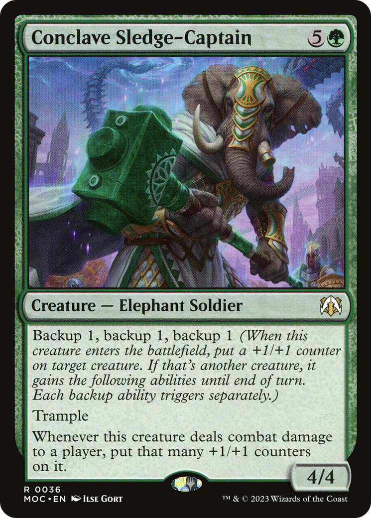 Conclave Sledge-Captain (MOC-036) - March of the Machine Commander - Premium MTG Single from Wizards of the Coast - Just $0.19! Shop now at Game Crave Tournament Store