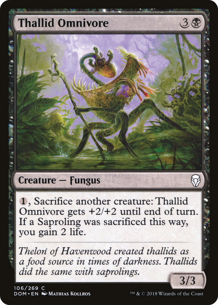 Thallid Omnivore (DOM-106) - Dominaria - Premium MTG Single from Wizards of the Coast - Just $0.08! Shop now at Game Crave Tournament Store