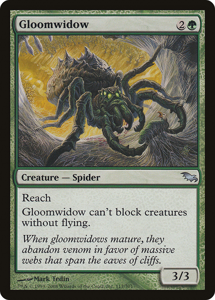 Gloomwidow (SHM-117) - Shadowmoor Foil - Premium MTG Single from Wizards of the Coast - Just $0.39! Shop now at Game Crave Tournament Store