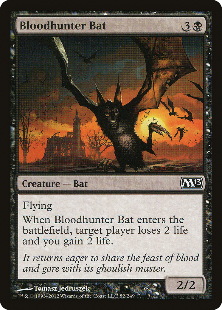 Bloodhunter Bat (M13-082) - Magic 2013 - Premium MTG Single from Wizards of the Coast - Just $0.25! Shop now at Game Crave Tournament Store