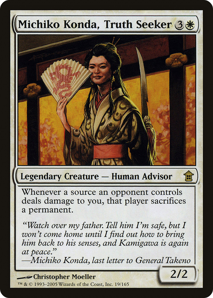Michiko Konda, Truth Seeker (SOK-019) - Saviors of Kamigawa - Premium MTG Single from Wizards of the Coast - Just $3.28! Shop now at Game Crave Tournament Store