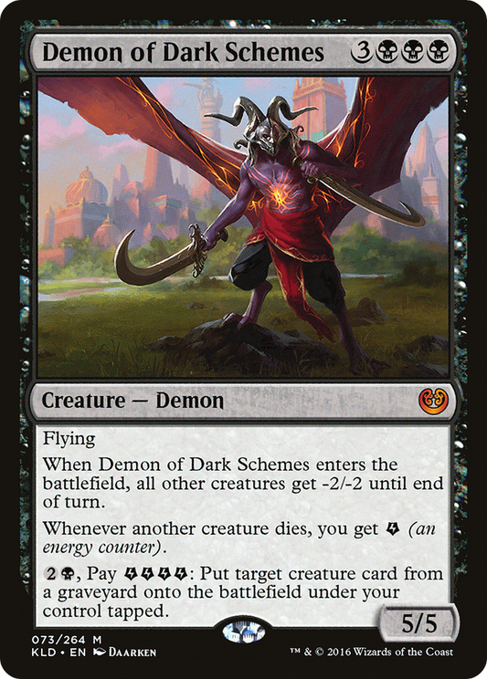Demon of Dark Schemes (KLD-073) - Kaladesh - Premium MTG Single from Wizards of the Coast - Just $1.64! Shop now at Game Crave Tournament Store