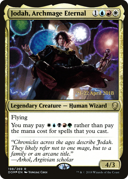 Jodah, Archmage Eternal (PDOM-198S) - Dominaria Promos Foil - Premium MTG Single from Wizards of the Coast - Just $0.55! Shop now at Game Crave Tournament Store