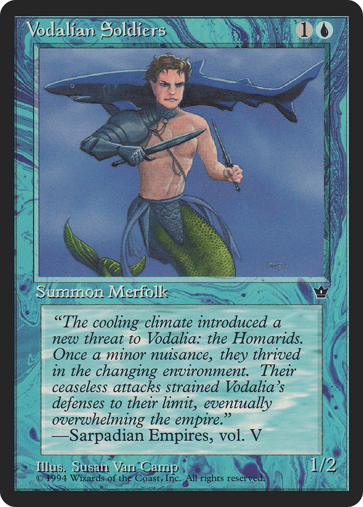 Vodalian Soldiers (FEM-31D) - Fallen Empires - Premium MTG Single from Wizards of the Coast - Just $0.08! Shop now at Game Crave Tournament Store