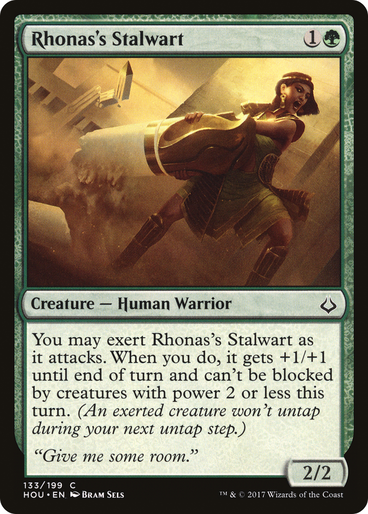Rhonas's Stalwart (HOU-133) - Hour of Devastation Foil - Premium MTG Single from Wizards of the Coast - Just $0.08! Shop now at Game Crave Tournament Store