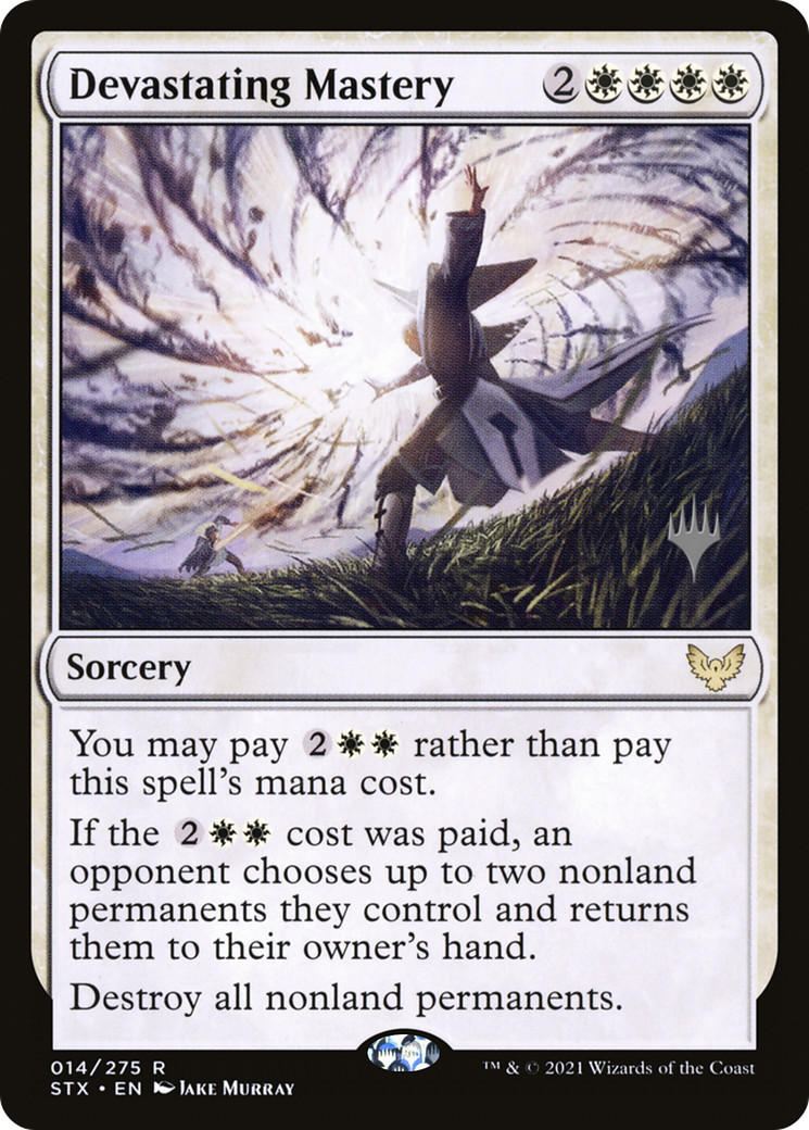 Devastating Mastery (PSTX-14P) - Strixhaven: School of Mages Promos Foil - Premium MTG Single from Wizards of the Coast - Just $0.10! Shop now at Game Crave Tournament Store