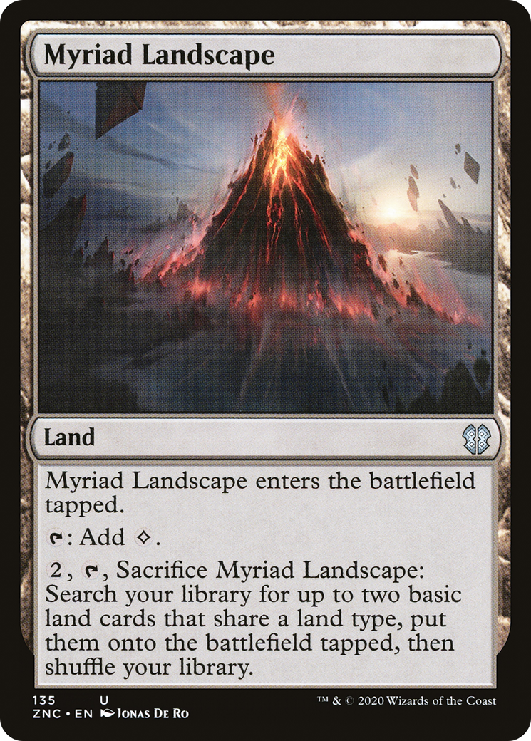 Myriad Landscape (ZNC-135) - Zendikar Rising Commander - Premium MTG Single from Wizards of the Coast - Just $0.08! Shop now at Game Crave Tournament Store