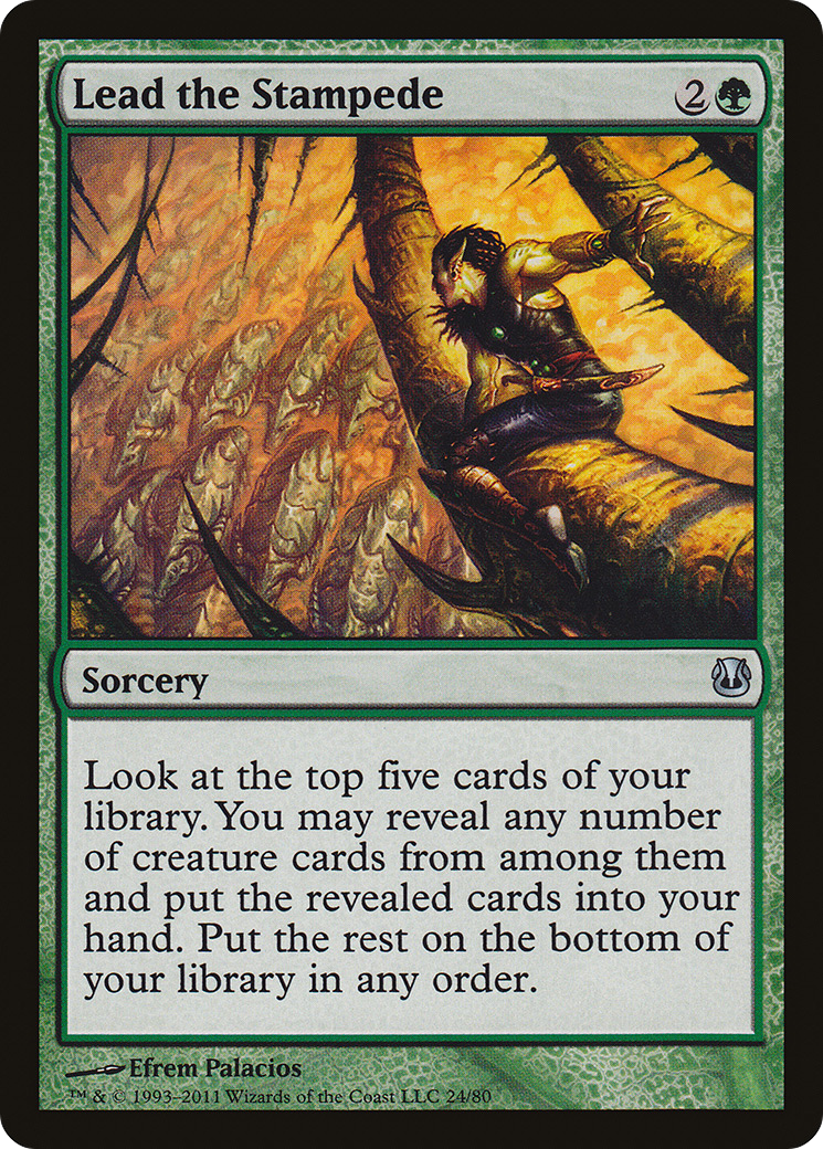 Lead the Stampede (DDH-024) - Duel Decks: Ajani vs. Nicol Bolas - Premium MTG Single from Wizards of the Coast - Just $0.13! Shop now at Game Crave Tournament Store