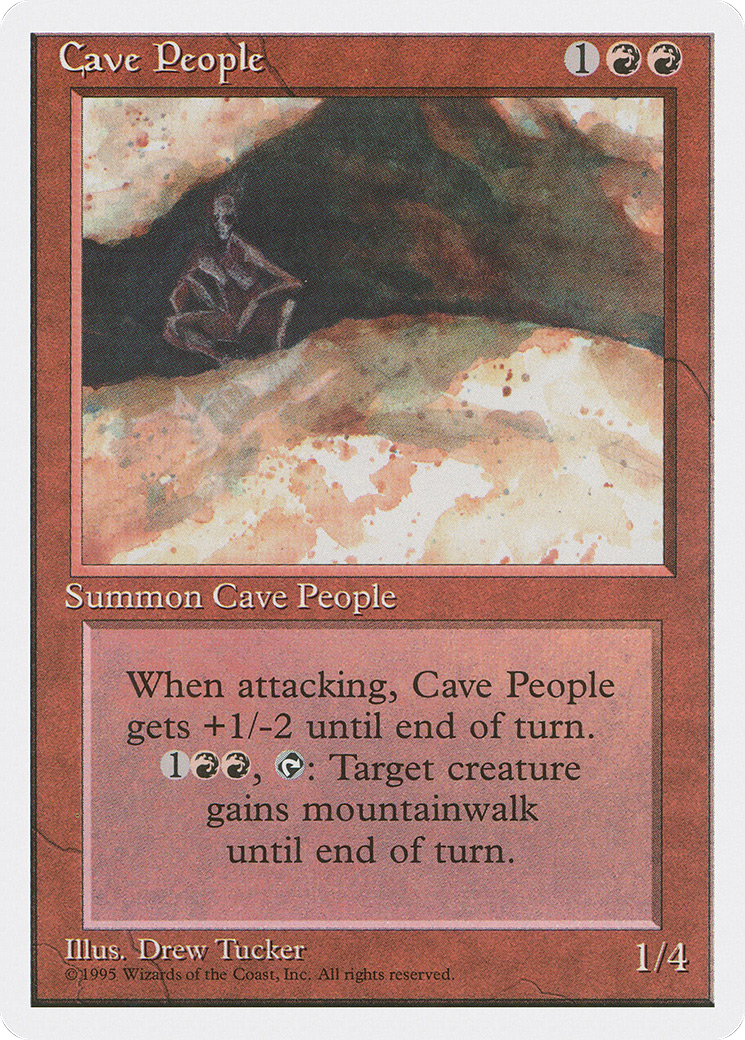 Cave People (4ED-181) - Fourth Edition - Premium MTG Single from Wizards of the Coast - Just $0.08! Shop now at Game Crave Tournament Store