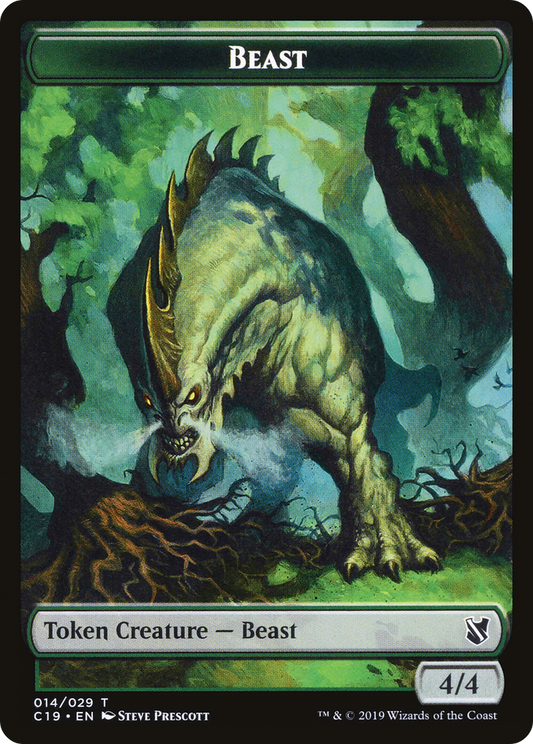 Beast (TC19-014) - Commander 2019 Tokens - Premium MTG Single from Wizards of the Coast - Just $0! Shop now at Game Crave Tournament Store