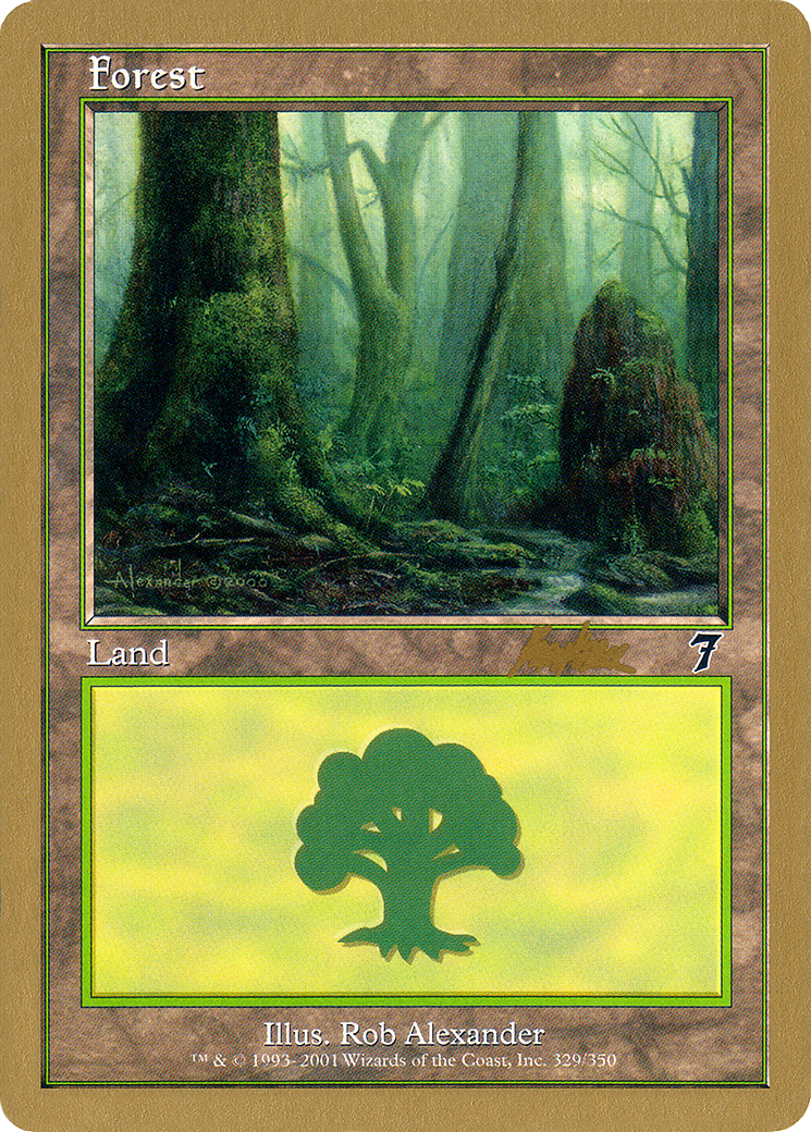 Forest (WC02-BK329) - World Championship Decks 2002 - Premium MTG Single from Wizards of the Coast - Just $0.80! Shop now at Game Crave Tournament Store