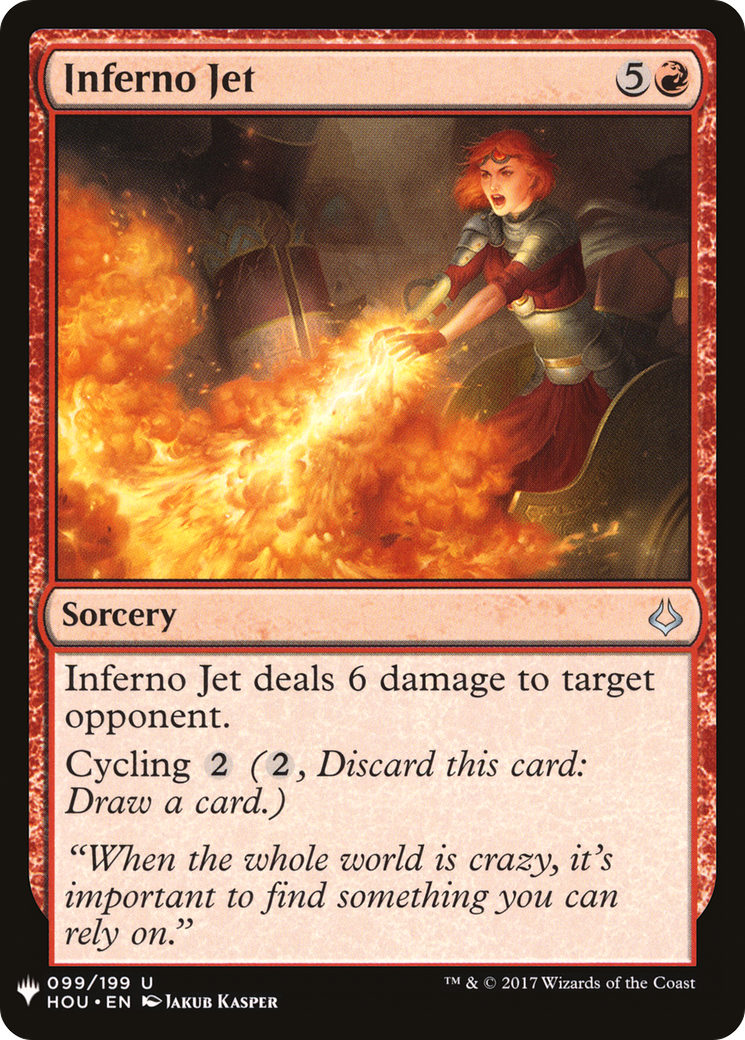 Inferno Jet (MB1-982) - Mystery Booster - Premium MTG Single from Wizards of the Coast - Just $0.25! Shop now at Game Crave Tournament Store