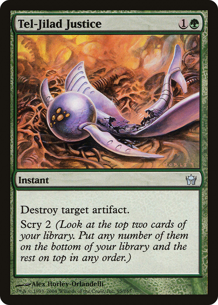 Tel-Jilad Justice (5DN-095) - Fifth Dawn Foil - Premium MTG Single from Wizards of the Coast - Just $0.34! Shop now at Game Crave Tournament Store
