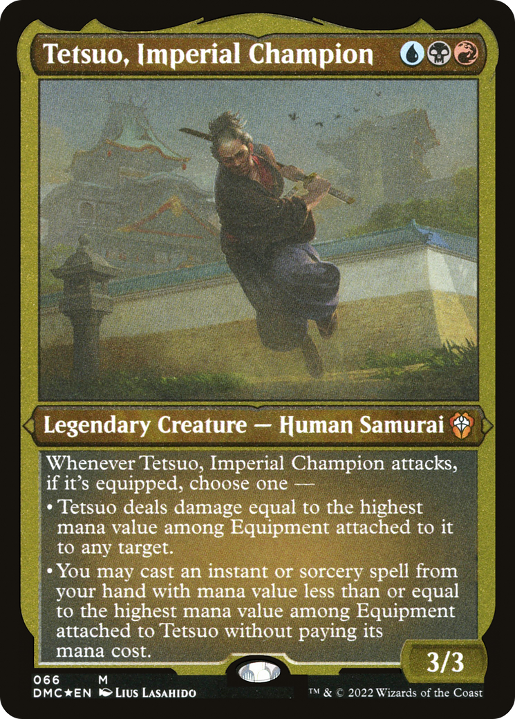 Tetsuo, Imperial Champion (DMC-066) - Dominaria United Commander Etched Foil - Premium MTG Single from Wizards of the Coast - Just $0.14! Shop now at Game Crave Tournament Store