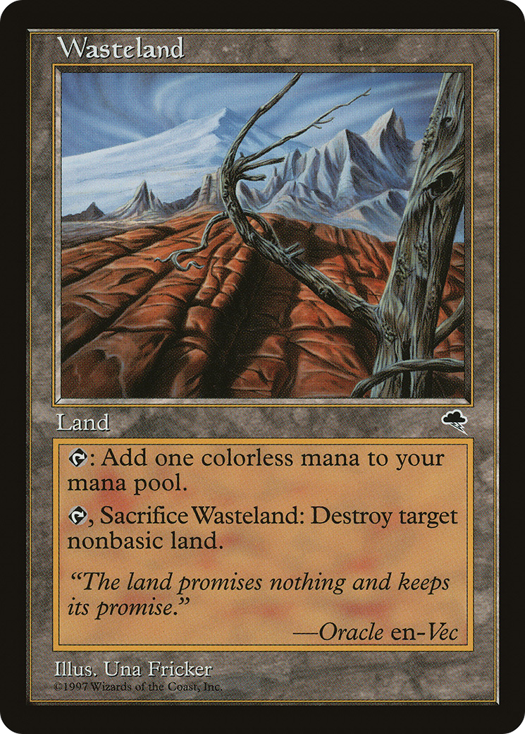 Wasteland (TMP-330) - Tempest - Premium MTG Single from Wizards of the Coast - Just $25.53! Shop now at Game Crave Tournament Store