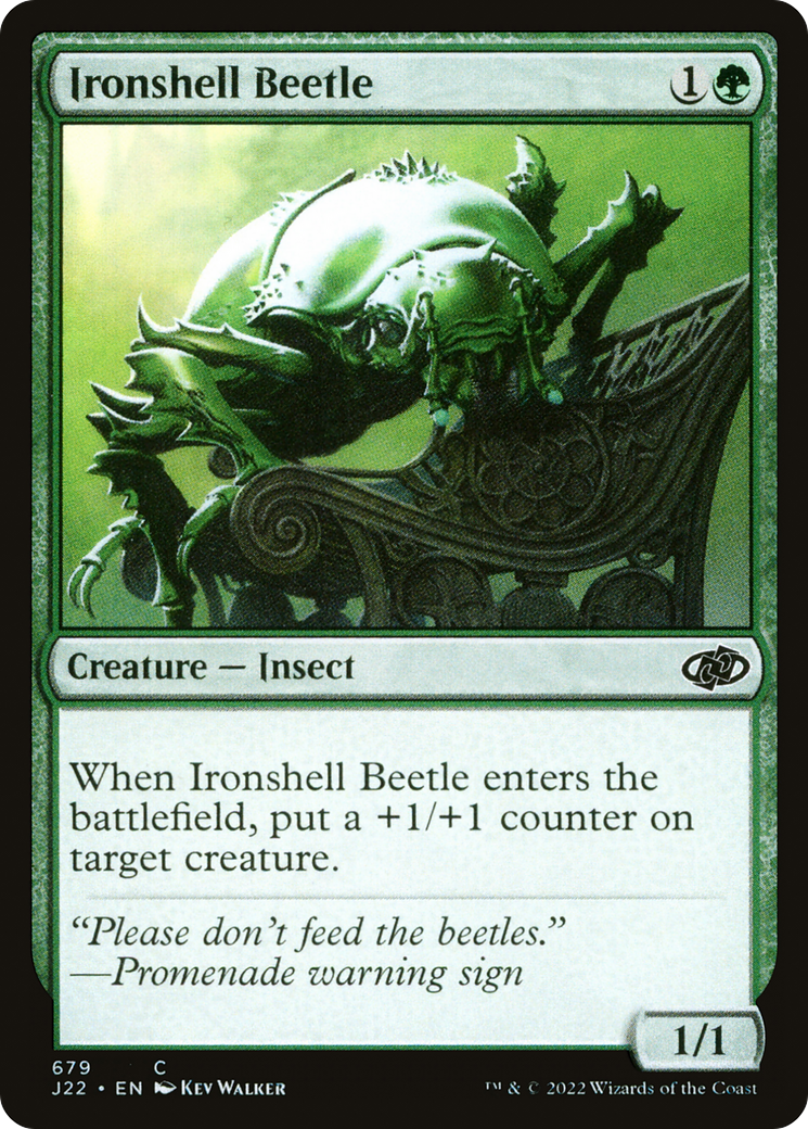 Ironshell Beetle (J22-679) - Jumpstart 2022 - Premium MTG Single from Wizards of the Coast - Just $0.25! Shop now at Game Crave Tournament Store