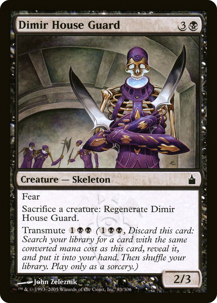 Dimir House Guard (RAV-083) - Ravnica: City of Guilds - Premium MTG Single from Wizards of the Coast - Just $0.26! Shop now at Game Crave Tournament Store
