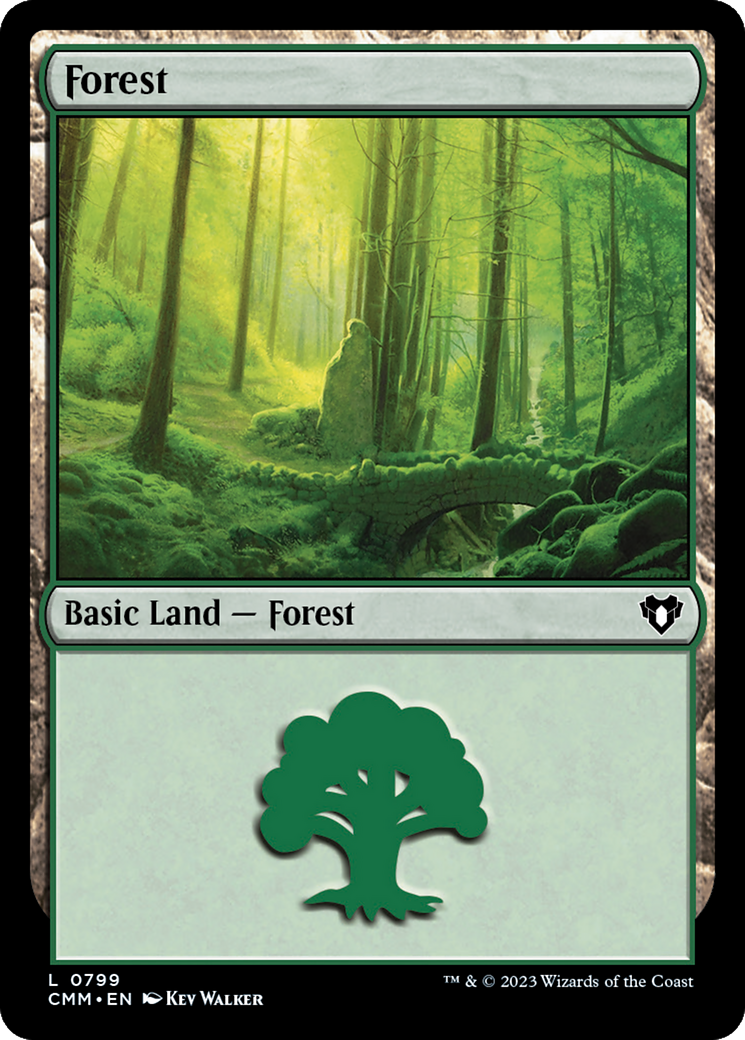 Forest (CMM-799) - Commander Masters - Premium MTG Single from Wizards of the Coast - Just $0.08! Shop now at Game Crave Tournament Store