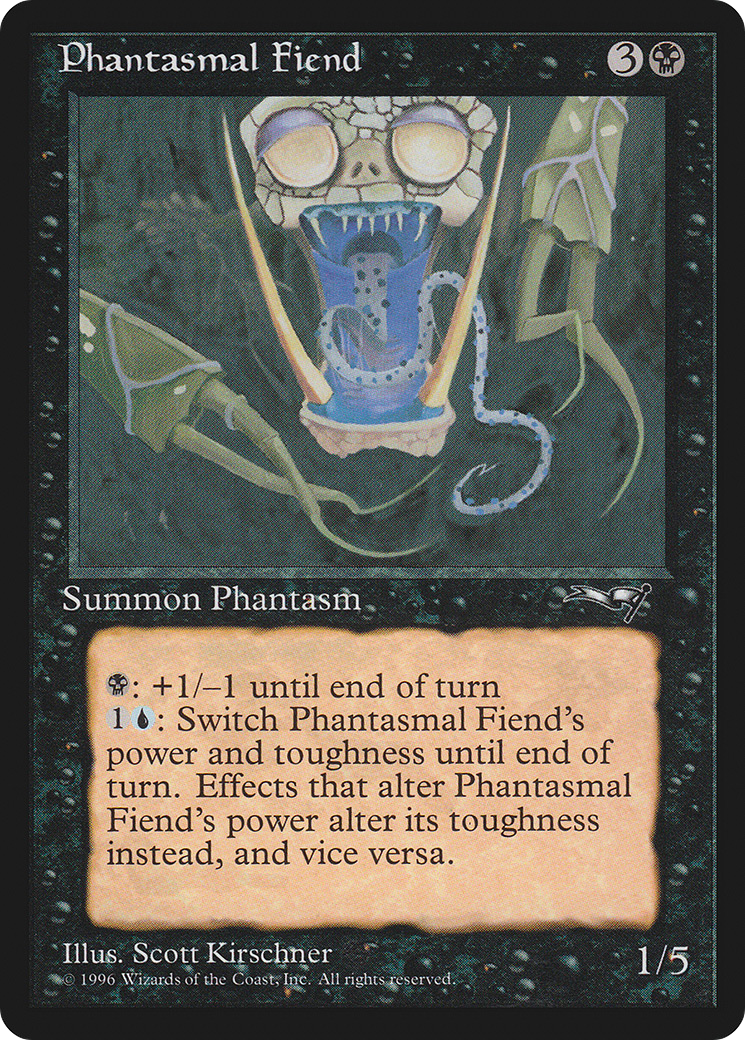 Phantasmal Fiend (ALL-57A) - Alliances - Premium MTG Single from Wizards of the Coast - Just $0.25! Shop now at Game Crave Tournament Store