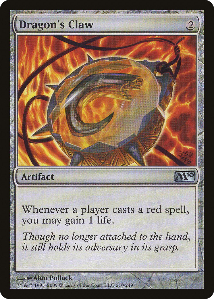 Dragon's Claw (M10-210) - Magic 2010 Foil - Premium MTG Single from Wizards of the Coast - Just $0.98! Shop now at Game Crave Tournament Store