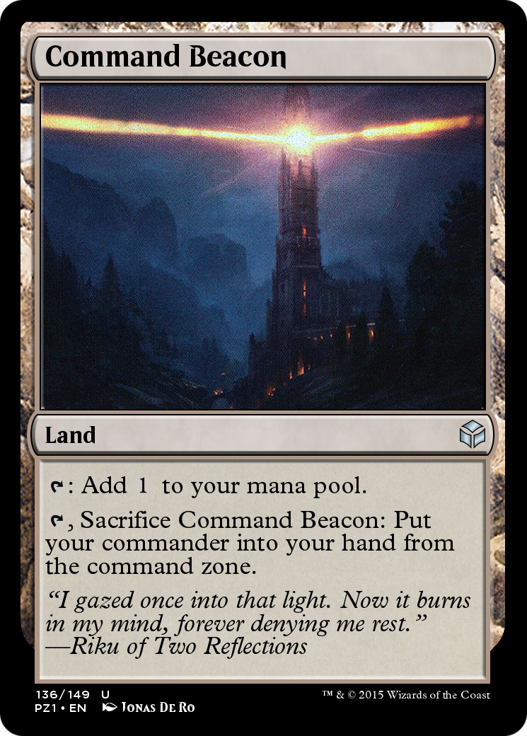 Command Beacon (PZ1-136) - Legendary Cube Prize Pack Foil - Premium MTG Single from Wizards of the Coast - Just $0! Shop now at Game Crave Tournament Store